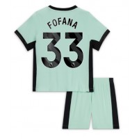 Chelsea Wesley Fofana #33 3rd trikot Kinder 2023-24 Kurzarm (+ Kurze Hosen)